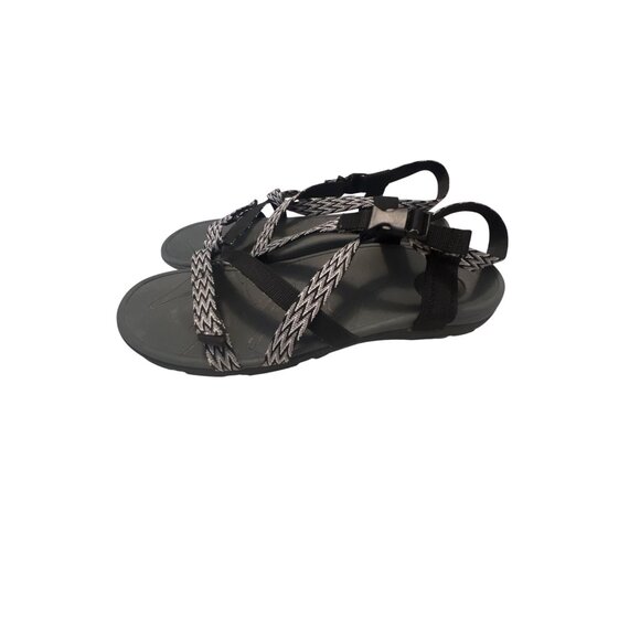 Vionic Women's Adjustable Strap Sandals Black & Grey Sz 9 - Picture 1 of 7